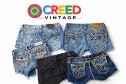 CR6696 Upcycled Y2K Mix Brand Shorts