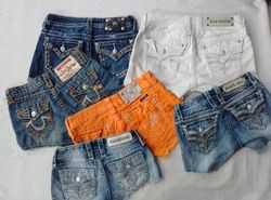CR6701 Upcycled Y2K Mix Brand Shorts