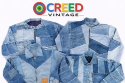 CR6741 Upcycled Denim Mix Jackets