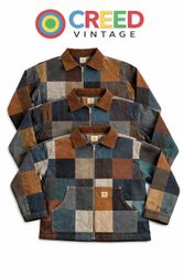 CR1351  Upcycled Heritage Patchwork Zip Jacket