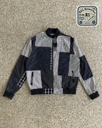 Upcycled RL Patchwork Harrington Bomber Jacket