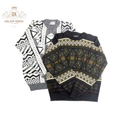 Vintage Printed Sweater