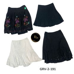 Y2K Streetwear black white Cotton Skirt – Clean Fi..
