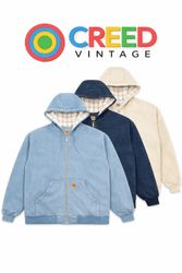 CR1366  Upcycled Carhartt Hooded Jacket