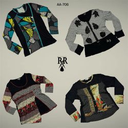 Y2K Colourful Retro Vibe Full Sleeve Tops (AA-706)