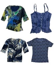 Y2K Cool-Tone Tropics Tops: TT-159