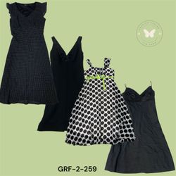 Schwarzes Alltagsdruck-Polyesterkleid – Weich & At..