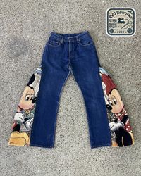 Upcycled Tapestry Panel Denim