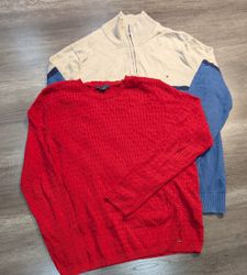 4008 - Tommy Hilfiger Pulls, Sweatshirt, ¼ Zip