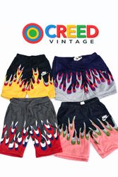 CR6793 🔥 Upcycled Mix Brand Flame Shorts