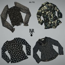 Y2K Black Rave Full Sleeve Tops (AA-710)