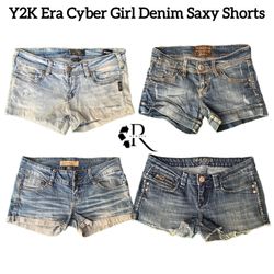 Y2K Era Cyber Girl Denim Sexy Mini Shorts RW-1601