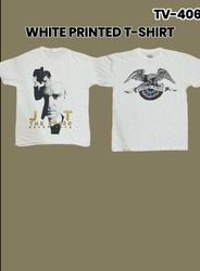 Camiseta blanca estampada Tv-406