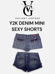 Y2K DENIM MINI SEXY SHORTS