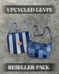 Upcycled Levi’s Multi Patch Denim Bags Resell Bund..