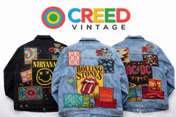 CR1389 Die Musik Patchwork Denimjacke