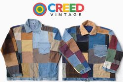 CR6814 Upcycled Levi’s Patchwork Jackets