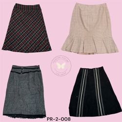 Women’s Pure Wool A-Line Skirt – Elegant Winter Es..