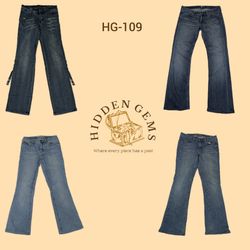 Y2K Unique IT Girl Era Bootcut Jeans (HG-109)