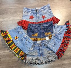 4037 - Upcycled Denim skirt