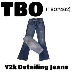 Jeans de détail Y2k #462