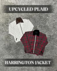 Upcycled Plaid Harrington Jackets