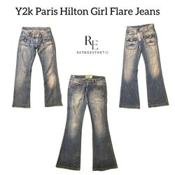 Y2k Paris Hilton Girl Flare Jeans RE-2817