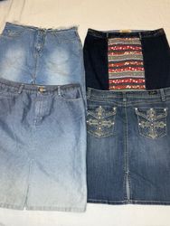 Y2K Denim Skirts | V-T381