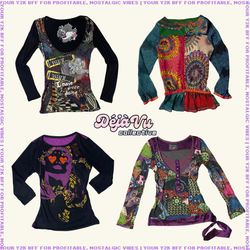 Y2K Euro Grunge Tops Mix