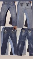 Men’s Y2K bootcut Rhinestone-Embellished & Embroid..