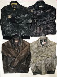 Mix leather Vintage Jackets | Straight, Bomber |4