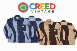 CR1392 Upcycled Panel Workwear Jacket