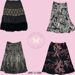 Women’s Floral Printed Poly Skirt – Lightweight & ..