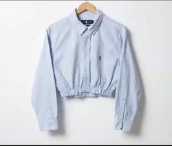 Upcycle Polo Ralph Lauren Cropped Top