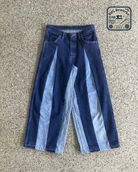 Upcycled Denim Contrast Jeans