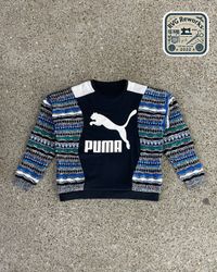 Upcycled Strip Patch Logo Sweatshirt
