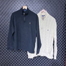 Ralph Lauren 1/4 zip Sweater (Fnc:1590)