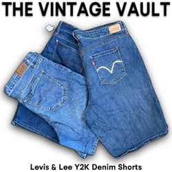 Levis & Lee Y2K Denim Shorts