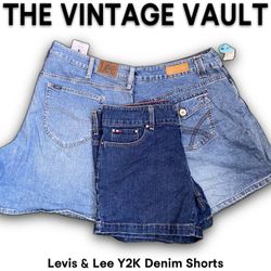Levis & Lee Y2K Denim Shorts