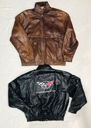 Mix Baggy 1980s Vintage Leather Jackets | 11