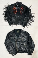 Black Bikers Vintage Leather Jackets | 13