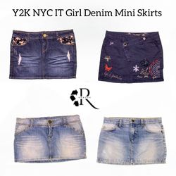 Y2K Nycit Girl Denim Mini Skirts Rw-1617