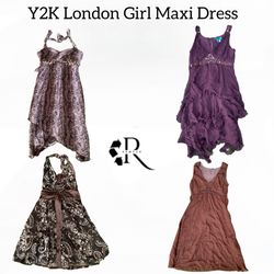 Y2K London Girl Maxi Dress Rw-1623