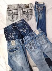 CR6851 Rock Revival Ladies & Men Jeans