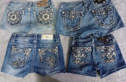 CR6860 Upcycled Miss Me Shorts