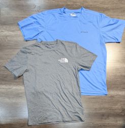 4113 - The North Face, Columbia Half Sleeves T-Shi..