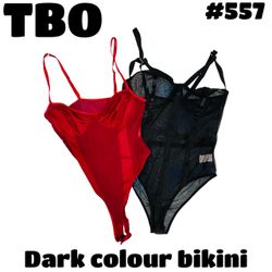 Dark colour bikini  #557
