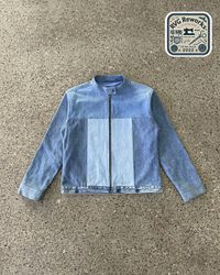 Upcycled Denim Motorcycle Jacket