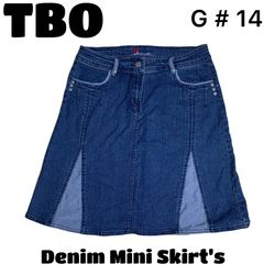 Denim Mini Skirts