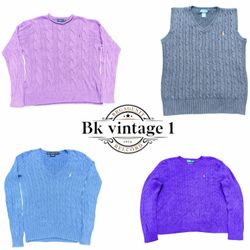 Ralph Lauren polo cable-knit sweater  8 piece